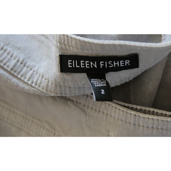 Eileen Fisher Linen blend Gray trousers size 2 - Picture 3 of 5